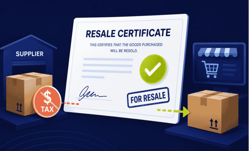 Getting a resale certificate