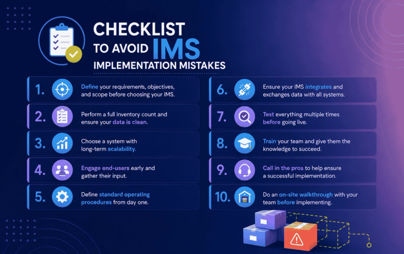 IMS implementation mistakes prevention checklist