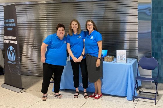 Brittany Brown and the LedgerGurus team at the 2022 Meet the Firms event