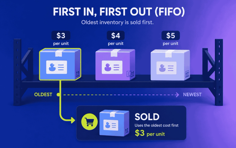 FIFO inventory - oldest sold first explained
