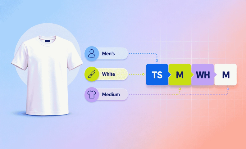 From white t-shirt to SKU code