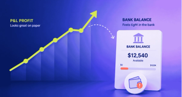 Profit on paper, cash shortfall