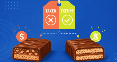 Taxed or exempt chocolate bars