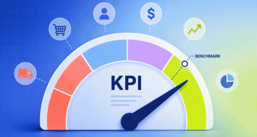 KPI performance gauge