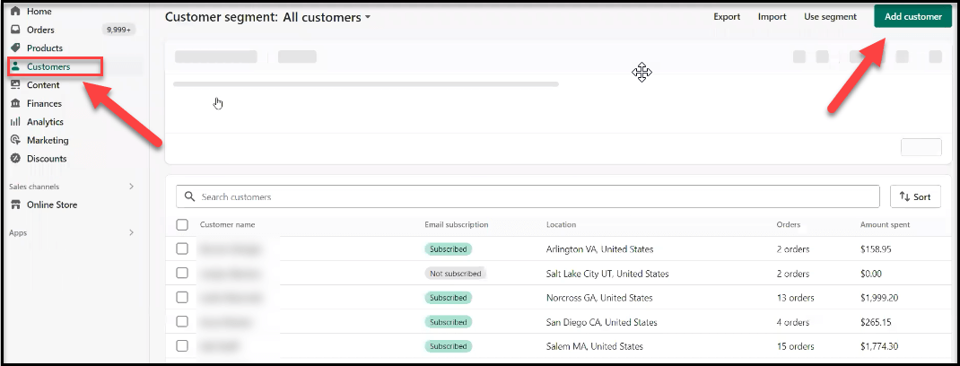 Shopify sales tax-exempt customers