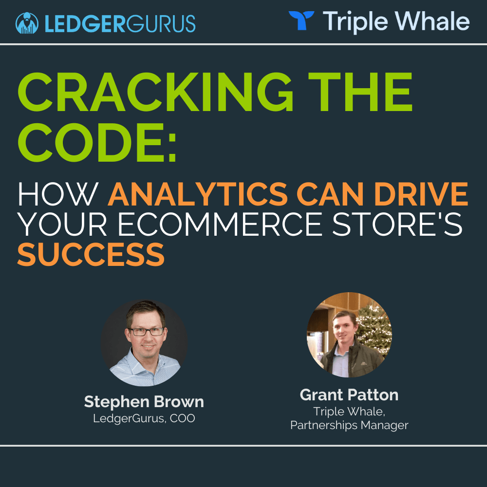 webinar with Triple Whale on their ecommerce analytics tool